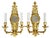 French Late 20th Century French Neoclassical Empire Style Gilt Bronze Two Light Wall Sconces W. Mirrors - a Pair For Sale - Image 3 of 17