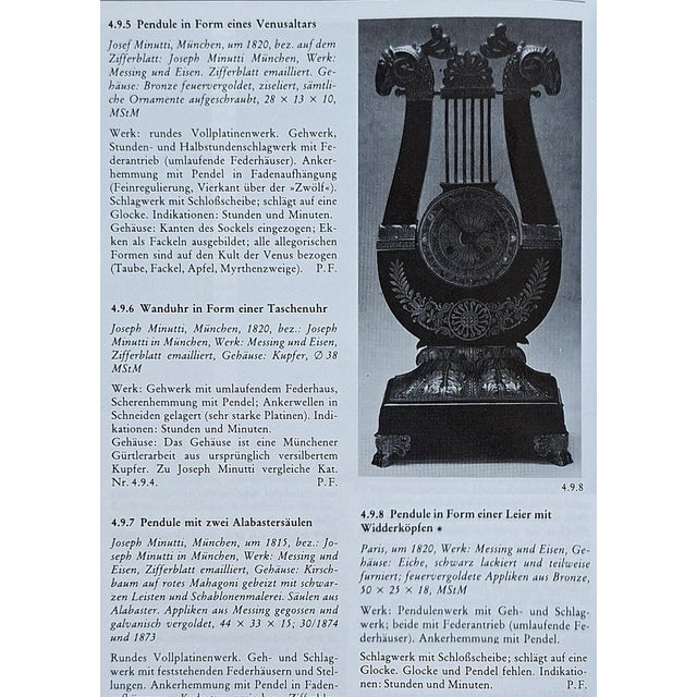 Antique Lyre Mantel Clock, 1825 For Sale - Image 13 of 16
