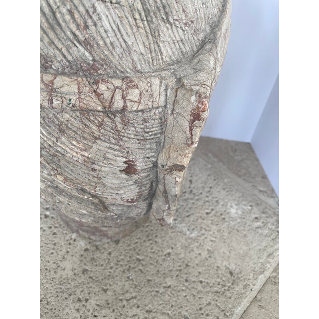 Late 19th Century Head Stone Guanyin, the Bodhisattva of Compassion For Sale - Image 5 of 10