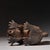 Bronze Gilt Bronze Qilin Statue With Cinnabar Accents For Sale - Image 8 of 10