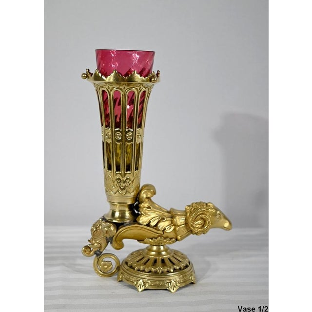 Bronze Rhythm Vases, Set of 2 For Sale - Image 6 of 18