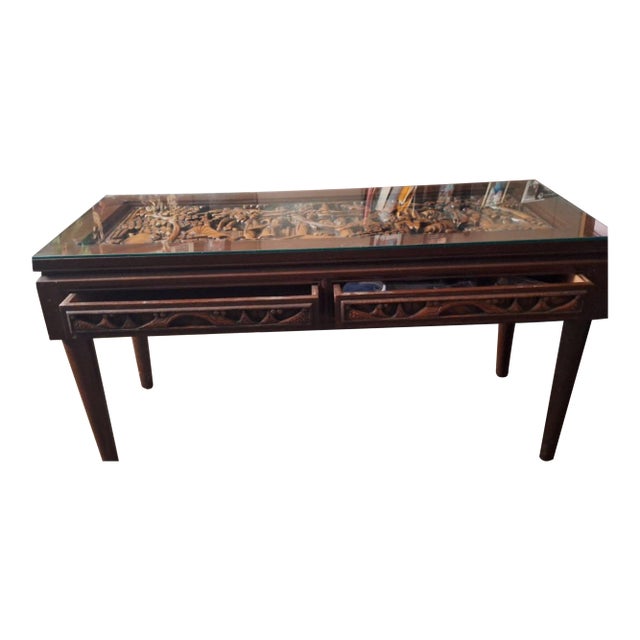 Vintage 1976 TeakiWood & Camphor Coffee Table For Sale