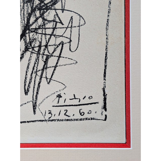 1960s Pablo Picasso, Portrait of Rimbaud, Hand-Signed Lithograph, 1960 For Sale - Image 5 of 8