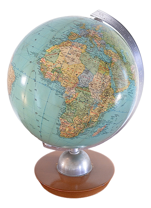 Illuminated Glass Globe from Jro Verlag München, 1950s
