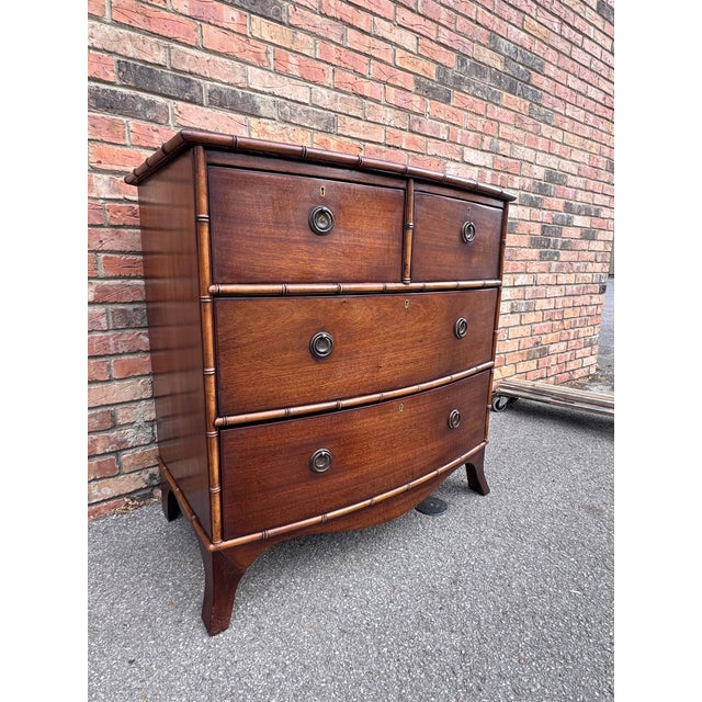 19th Century Faux Bamboo Chest For Sale - Image 10 of 14
