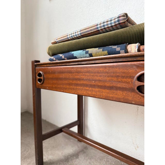 Mahogany Bedside Table by Jacques Hauville for Roche Bobois, 1950s For Sale - Image 13 of 18