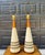 Off-white 1960s Mid-Century Modern Textured Cone Lamps by Plasto Mfg. Co. - A Pair For Sale - Image 8 of 12