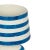 Contemporary Positano Blue Striped Papier Mache Table Lamp For Sale - Image 3 of 6
