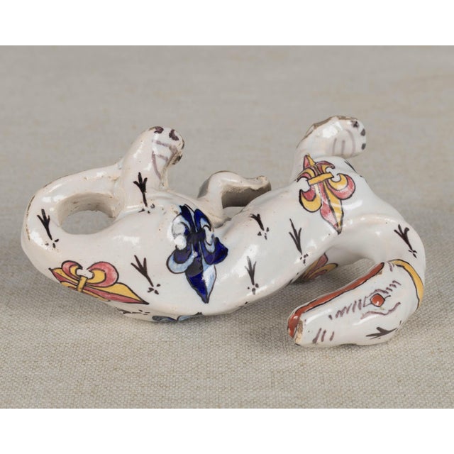 19th Century French Desvres Fourmaintraux Freres Faience Salamander For Sale In Orlando - Image 6 of 10