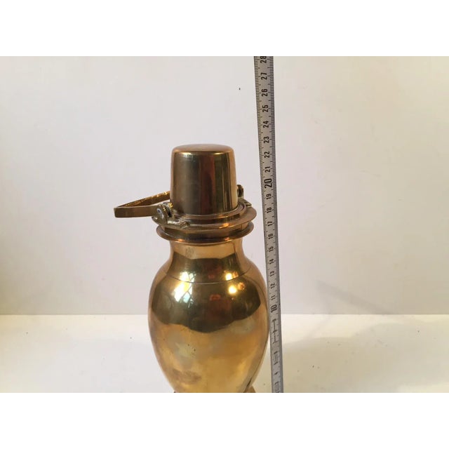 Vintage Brass Thermos with Screw Lid, 1930s For Sale - Image 3 of 7