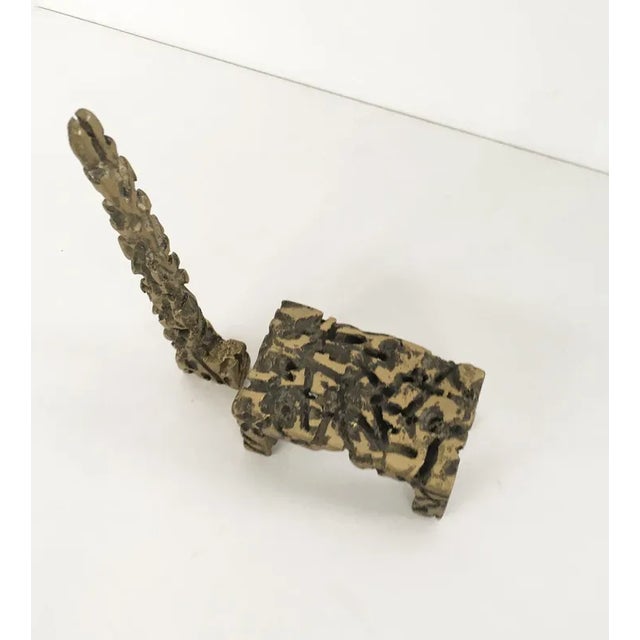 Urano Palma, Italian Abstract Chair & Table Sculptures, 1980, Bronzes, Set of 2 For Sale - Image 9 of 11