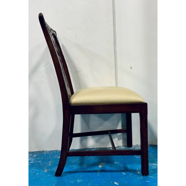 Chippendale Maitland-Smith Mahogany Chippendale Customizable Dining Chair (Sets Available) For Sale - Image 3 of 9