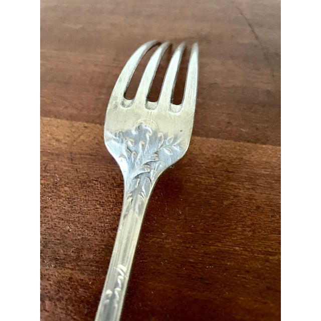 Antique Silver Plated Cutlery, Set of 18 For Sale - Image 5 of 9