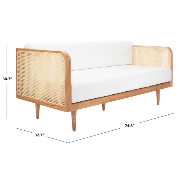 Contemporary Helena French Cane Daybed - Natural For Sale - Image 3 of 8