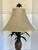 Vintage Tole Metal Figurative Pineapple Lamp With Shade For Sale - Image 9 of 12