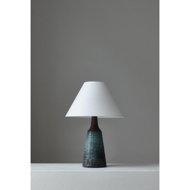 Scandinavian Modern Brutalist Stoneware Table Lamp from Sejer, Denmark, 1960s For Sale - Image 3 of 13