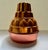 Bright Mid Century Modern Set of Three Copper toned Aluminum ringed Molds, Circa 1970's. Pudding. Jello. Aspic. Gelatin....
