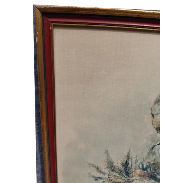 Vintage color lithograph by American artist **Seymour Rosenthal (1921–2007)** titled **“Chicken Plucker.”** The...