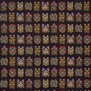 Sample - Schumacher Annika Floral Tapestry, Multi on Cocoa For Sale