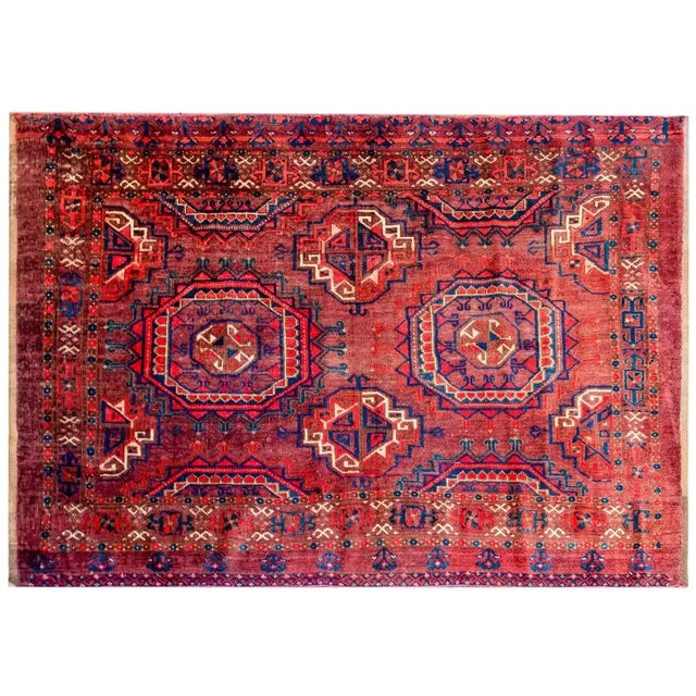 Textile Early 20th Century Juval Bag Face Rug For Sale - Image 7 of 7
