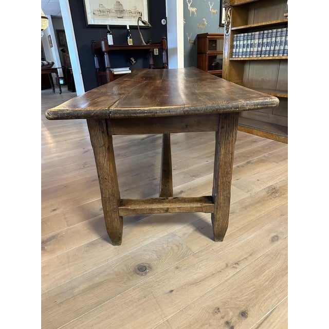 Wood Large French Antique Farmhouse Table For Sale - Image 7 of 16