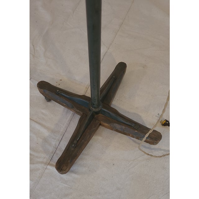 Mid 20th Century Vintage Industrial Floor Lamp For Sale - Image 5 of 5