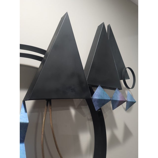Curtis Jere Curtis Jere Abstract Metal Wall Hanging Sculpture For Sale - Image 4 of 5