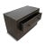 Modern Espresso Two Drawer Nightstand For Sale - Image 4 of 8