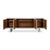 Contemporary Contemporary Credenza, 94" - Embossed White Leather on Iron Base For Sale - Image 3 of 11