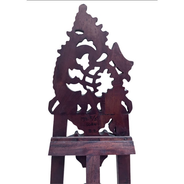 Late 19th Century Antique Victorian Style Mahogany Table Top Victorian Easel For Sale - Image 5 of 9