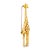 Vintage 18k Yellow Gold Brown Enamel Ruby Eyes Diamond Leg Giraffe Pin Brooch For Sale - Image 4 of 8