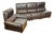 Scandinavian Modular Leather Sofa and Armchair, 1960s, Set of 4 For Sale