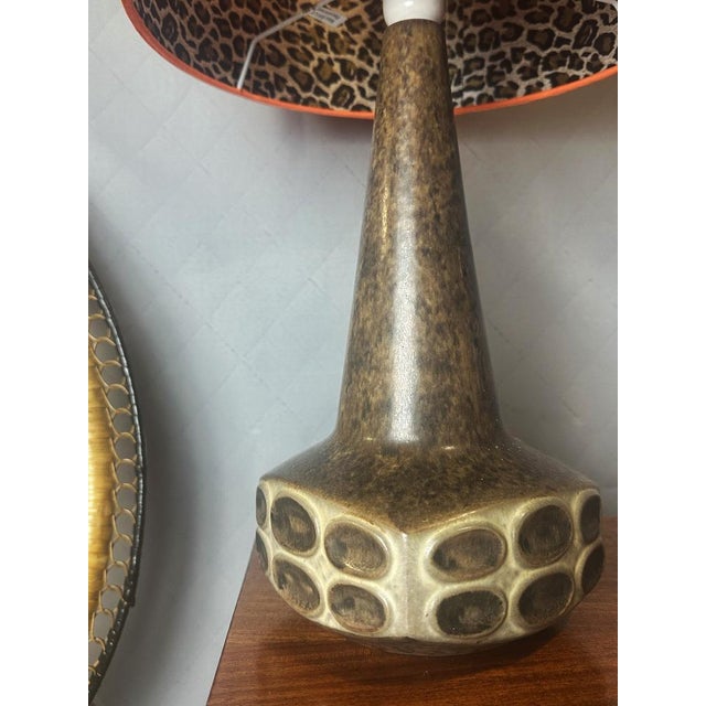 Vintage Danish Ceramic Table Lamp by Marianne Stark for Michael Andersen, 1960 For Sale - Image 9 of 12