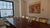 American 1980s Solid Mahogany Dining Table With Crushed Velvet Chairs For Sale - Image 3 of 11