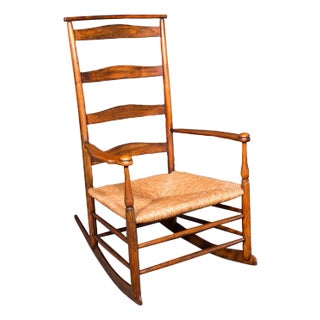 Antique Rocking Chair, American, Shaker Number 7 Rocker, Edwardian, Circa 1910 For Sale