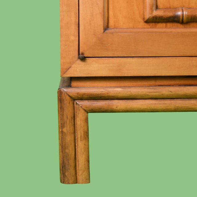 Late 20th Century Faux Bamboo and Rattan Credenza by Ficks Reed For Sale - Image 4 of 7