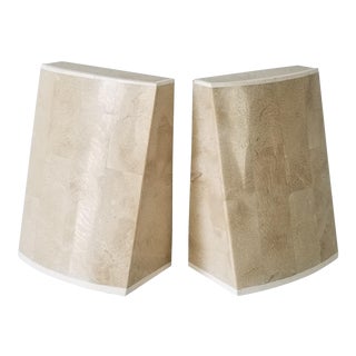 Maitland Smith Tessellated Stone Bookends - a Pair For Sale