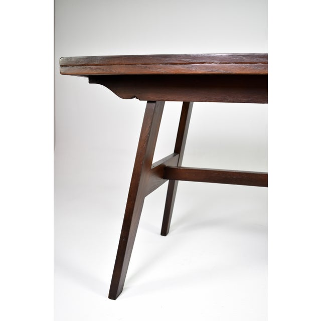 Brown Mid-Century Wooden T151 Table by Rene Gabriel, 1946 For Sale - Image 8 of 11