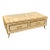 Italian Glass and Brass Coffee Table For Sale