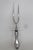 Traditional Roast Fork Stainless Steel Prongs Weighted Sterling Scrollwork Handle 5142b For Sale - Image 3 of 10