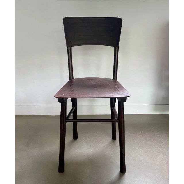 Wood Wooden Bistro Chair from Jacob & Josef Kohn, 1930s For Sale - Image 7 of 10