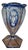 Vintage Bohemian Crystal Vase, 1920s For Sale