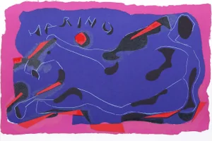 Galloping Horse (Homage a Marino), Marino Marini Lithograph