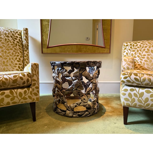 Hollywood Regency Knotted Sculptural Accent Table For Sale - Image 4 of 4