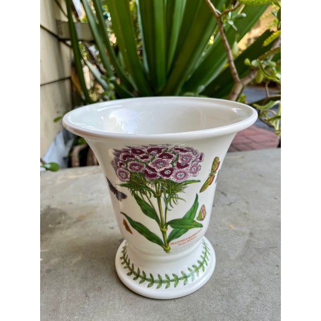 Designed by Susan Williams-Ellis and Made in Britain. Features a floral motifs with butterflies and Dianthus Barbatus...