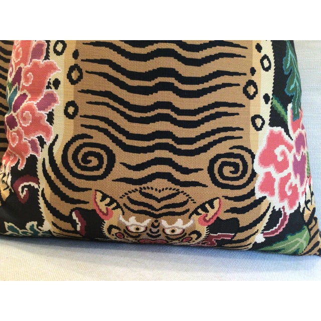 Plush Down Filled Tibet Tiger Pillows- a Pair For Sale In Atlanta - Image 6 of 7