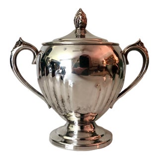 1940s Fb Rogers Silverplate Lidded Sugar Bowl For Sale