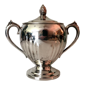1940s Fb Rogers Silverplate Lidded Sugar Bowl