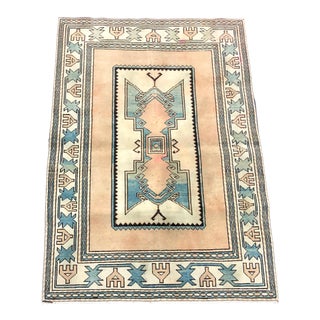 1960s Geometric Design Turkish Anatolian Rug For Sale