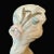 Vintage Art Nouveau Carved Wood Bust Sculpture of Lady W/Flower in Hair For Sale - Image 4 of 7